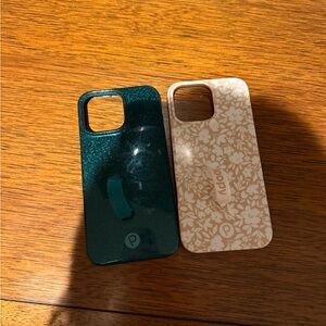 Loopy Case Teal and Cream Floral Phone Cases